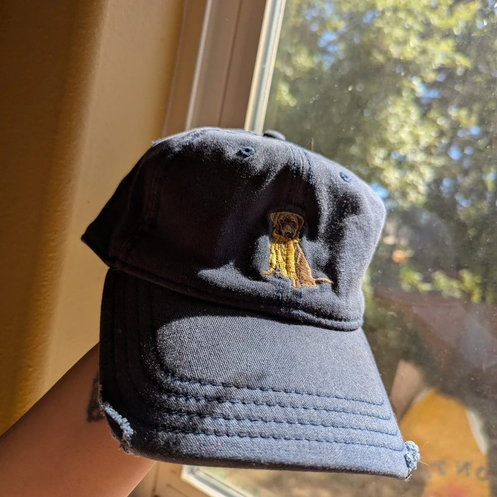 Daniel Cremieux Navy Cap with Dog Embroidery - Picture 10 of 14